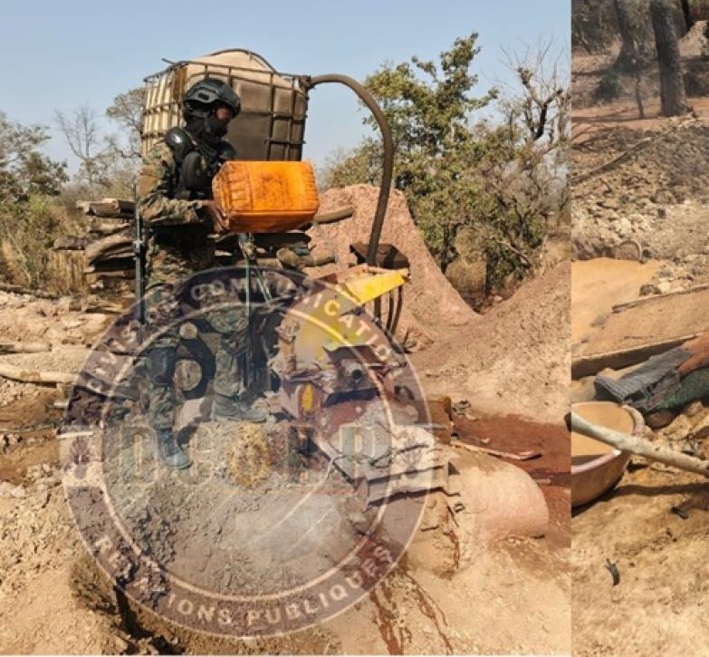 Kédougou : Le GARSI 2 démantèle un site d&rsquo;orpaillage clandestin