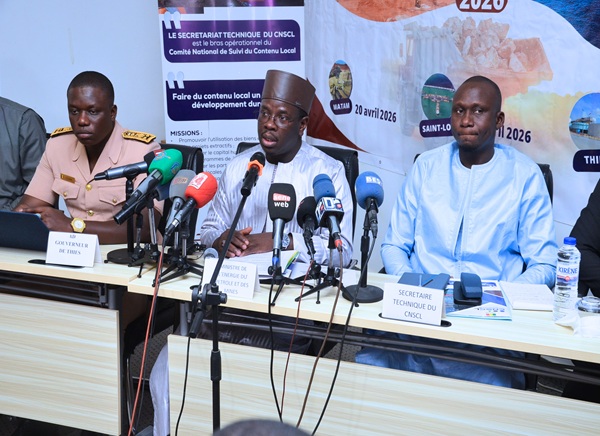 Thiès : un atelier sur le contenu local réunit les acteurs du secteur extractif le Ministre Birame Soulèye Diop appelle à passer à l&rsquo;action
